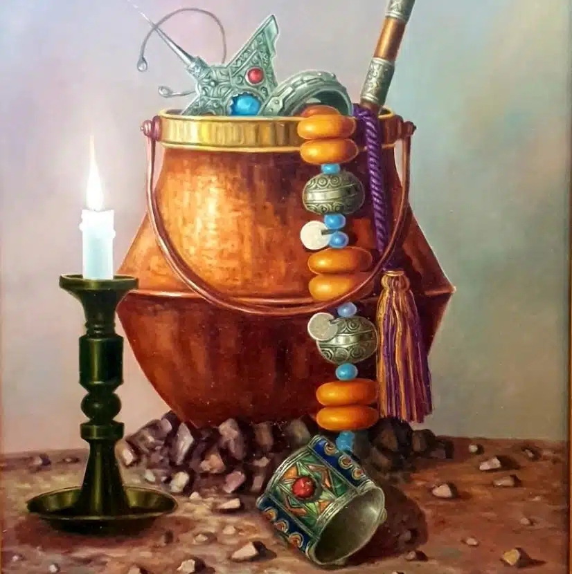M'hamed BOUSSABOUNE à la Villa Houda, galerie d'Art à Mohammedia